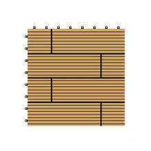 300 * 300 * 22mm dekorative WPC DIY Fußboden-Fliese, hölzerner Plastikverbund-Decking